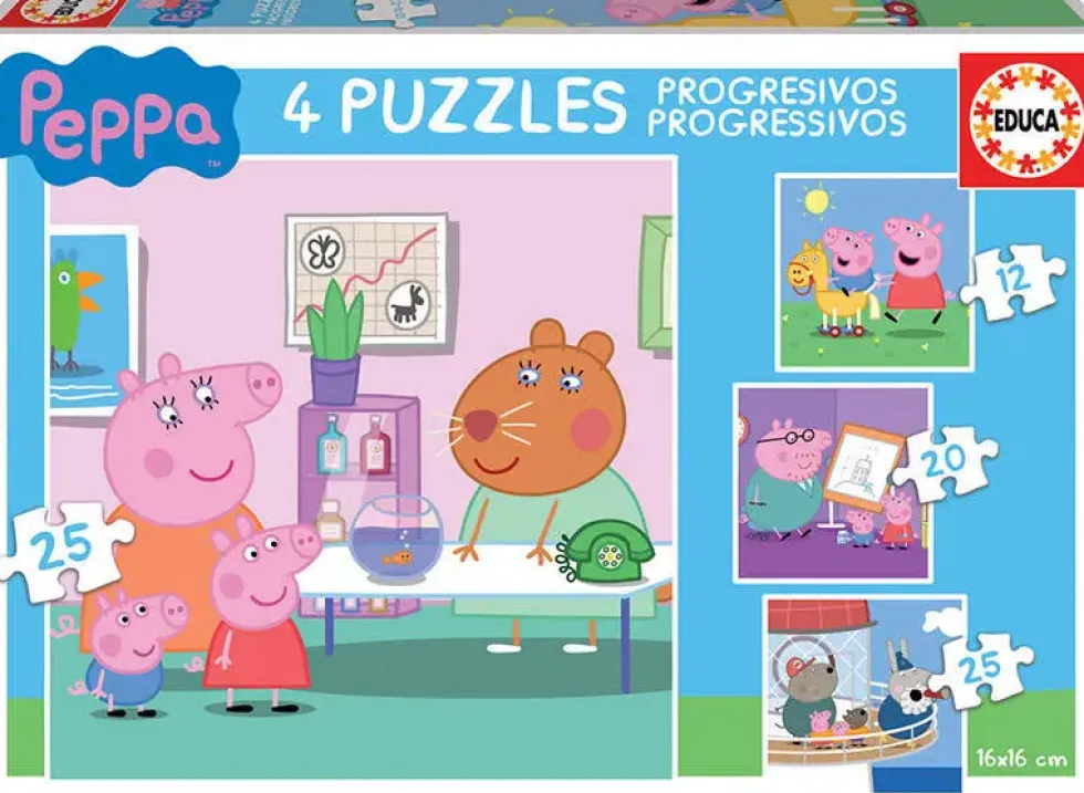 PUZZLE - 12-16-20-25 PIECES - PEPPA PIG