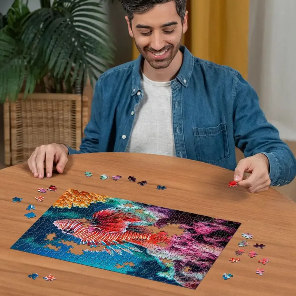 PUZZLE 500 PIECESPOISSON-LION