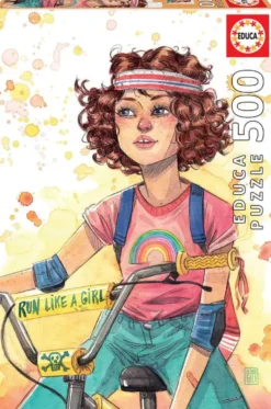 PUZZLE 500 PIECES - RUN LIKE A GIRL