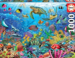 PUZZLE 1000 PIECES - TORTUES FANTASTIQUES TROPICALES