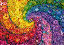 PUZZLE 2000 PIECES - TOURBILLON DE FLEURS MULTICOLORES