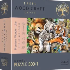 PUZZLE 500 PIECES +1 WILD CATS IN THE JUNGLE