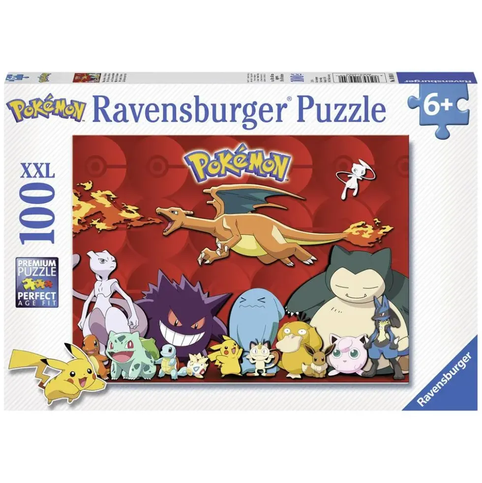 PUZZLE 100 PIECES XXL MES POKEMON PREFERES
