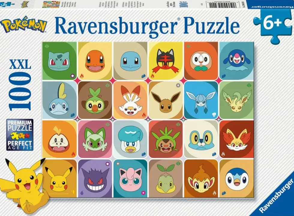 PUZZLE 100 PIECESXXL - PORTRAITS DE POKEMON