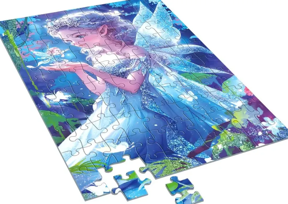 PUZZLE PRINCESSE CINDY BELLE 100 PIECES BLEU