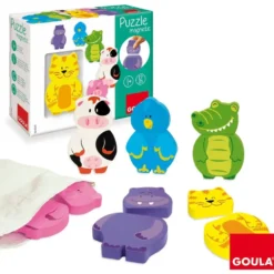 PUZZLES BOIS MAGNETIQUES INTERCHANGEABLES 12 PIECES