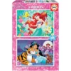 2 PUZZLES DE 48 PIECES ARIEL ET JASMINE
