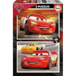 2 PUZZLES DE 48 PIECES CARS 3