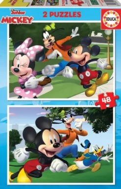 2 PUZZLES DE 48 PIECES - MICKEY ET FRIENDS