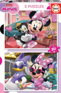 2 PUZZLES DE 20 PIECES - MINNIE
