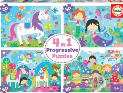 PUZZLES 4 EN 1 PROGRESSIF - AMIS FANTASTIQUES
