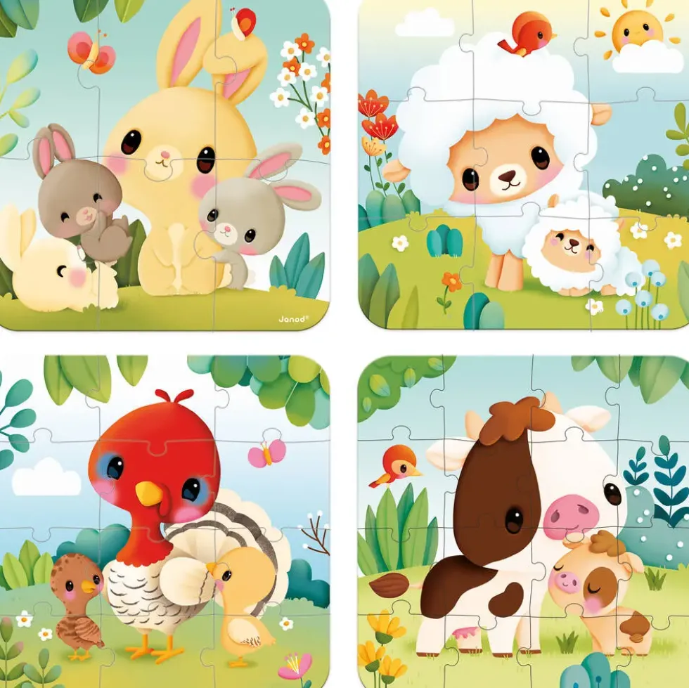 PUZZLES EVOLUTIFS ANIMAUX FERME