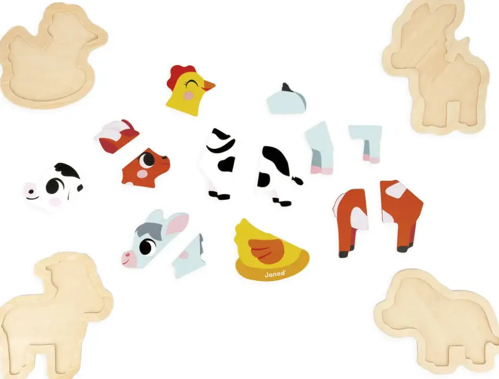 4 PUZZLES EVOLUTIFS - FERME
