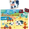 PUZZLE SILHOUETTE 24 PIECES LES VACHES A LA FERME
