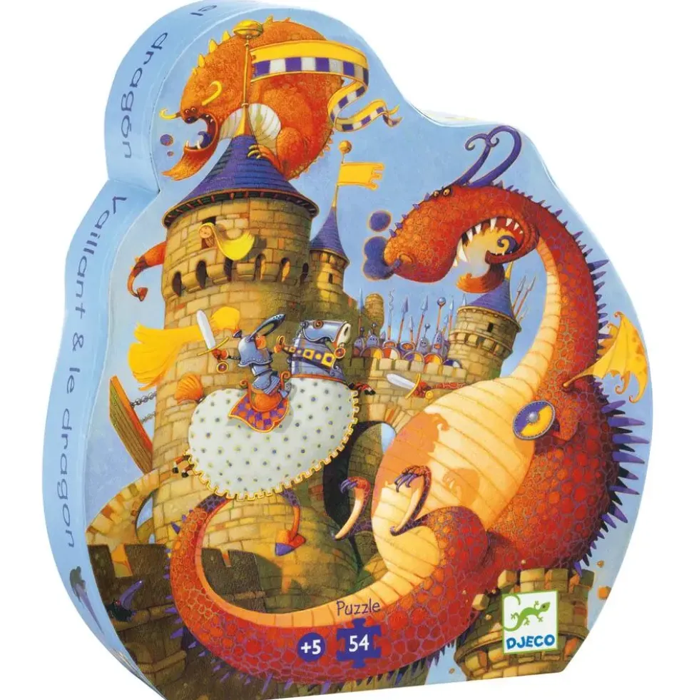 PUZZLE SILHOUETTE 54 PIECES VAILLANT ET LES DRAGONS