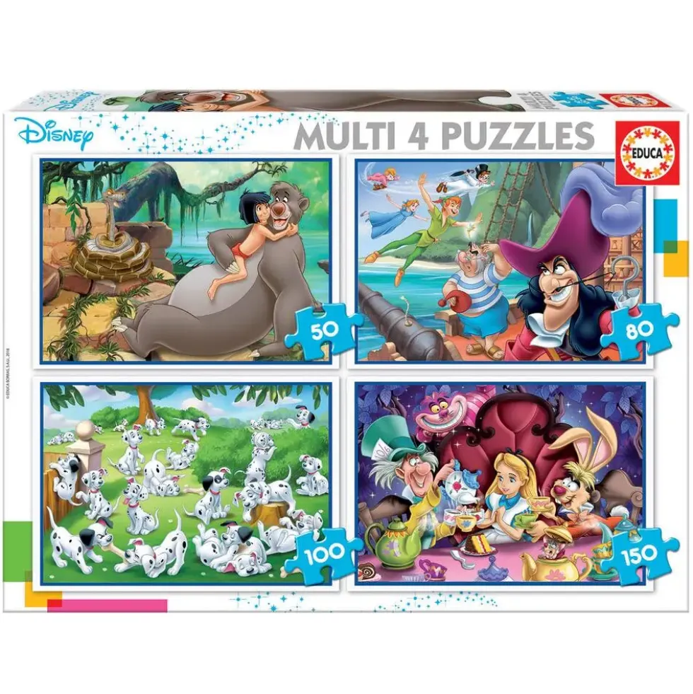 PUZZLES PROGRESSIFS DE 50 A 150 PIECES CLASSIQUES DISNEY