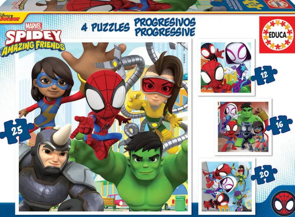 PUZZLES PROGRESSIFS - SPIDEY ET HIS AMAZING FRIENDS
