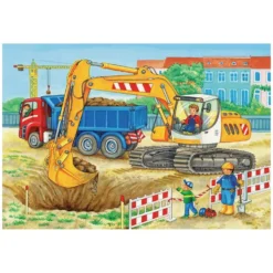 PUZZLES 2X12 PIECES CHANTIER ET FERME