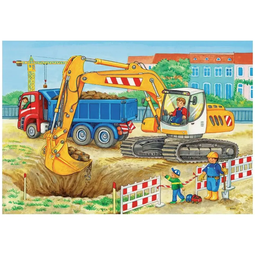 PUZZLES 2X12 PIECES CHANTIER ET FERME
