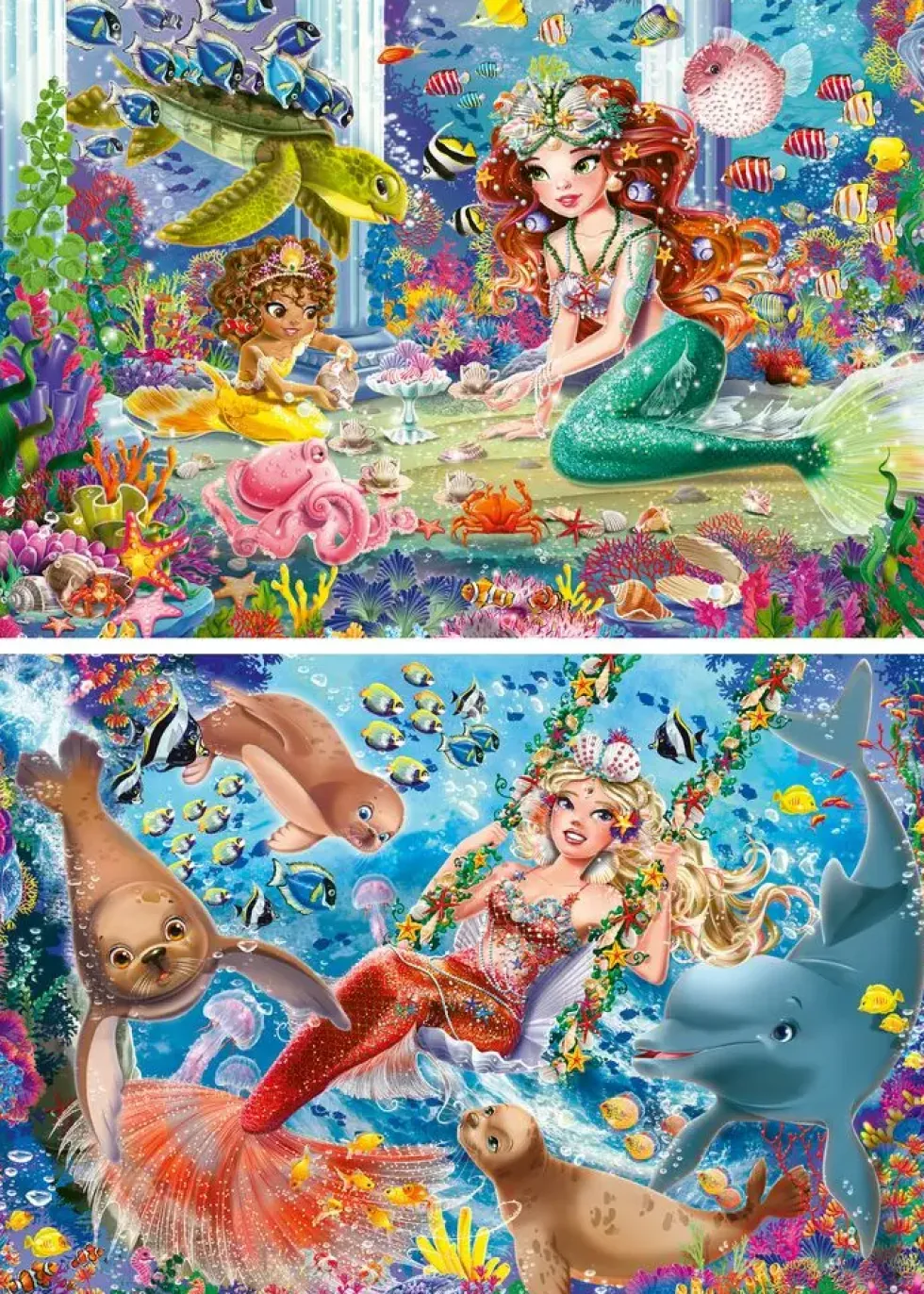 PUZZLES 2X24 PIECES – LES SIRENES ENVOUTANTES