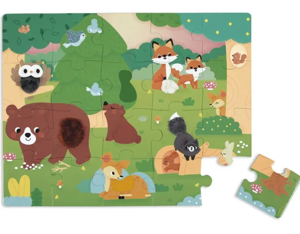PUZZLE TACTILE FORET