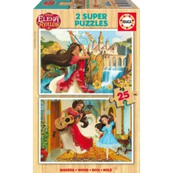 PUZZLE 2 X 25 PIECES ELENA D'AVALOR