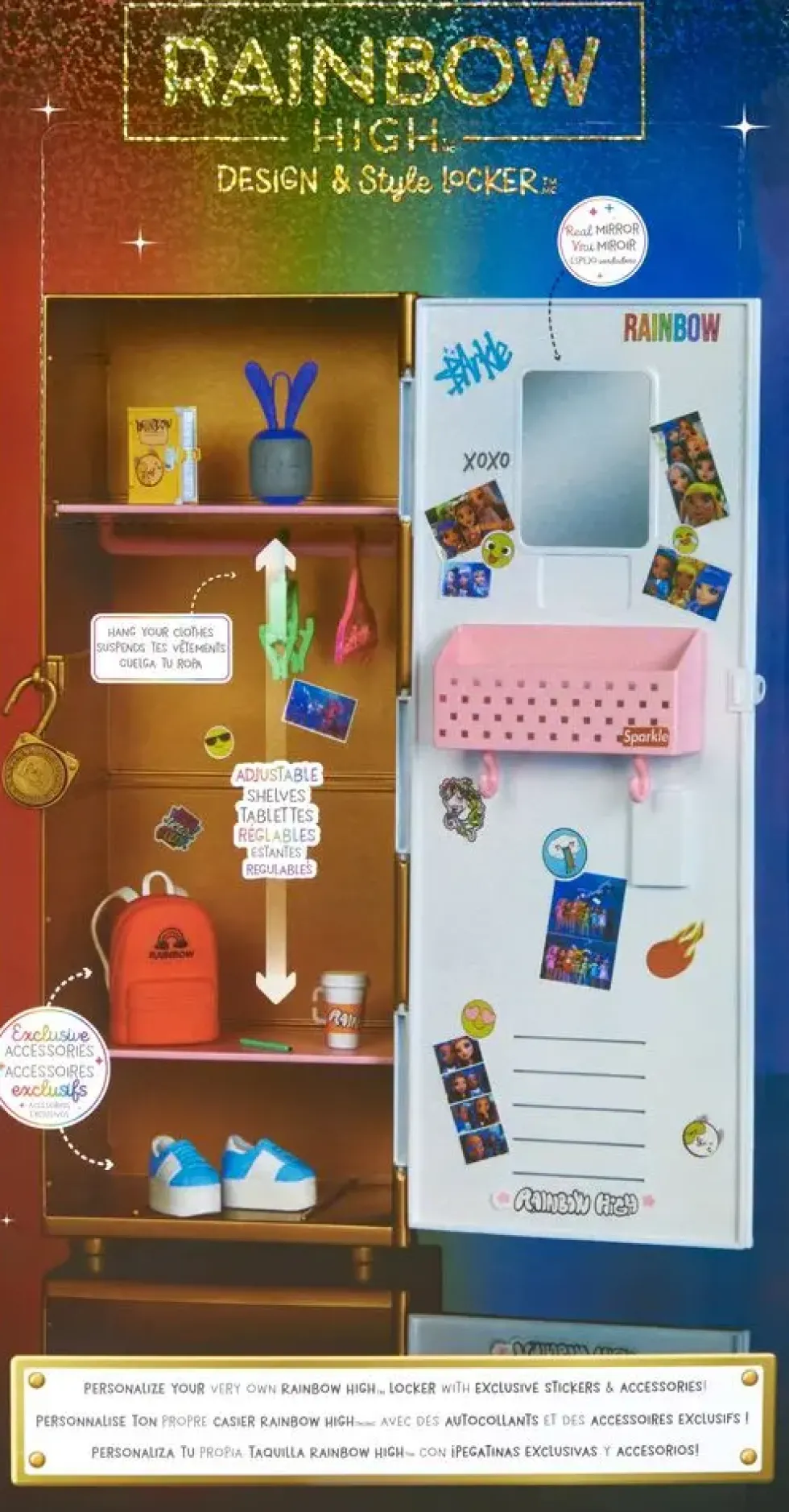 RAINBOW HIGH COFFRET CASIERS D'ECOLE
