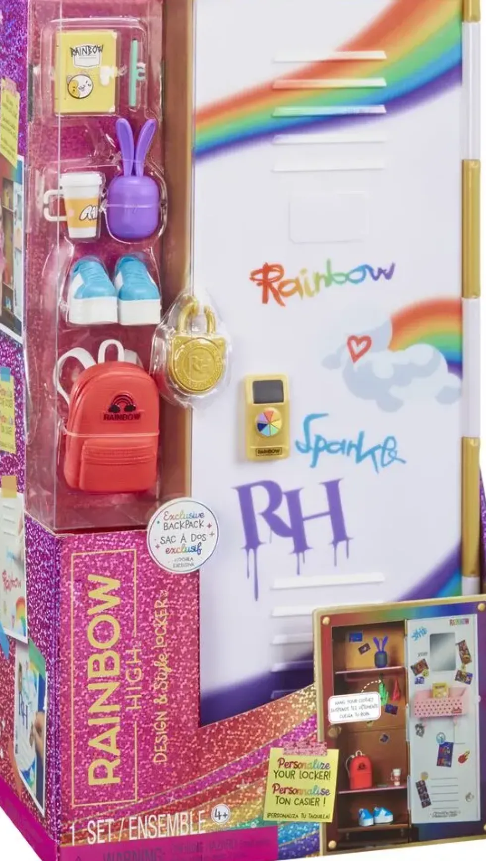 RAINBOW HIGH COFFRET CASIERS D'ECOLE