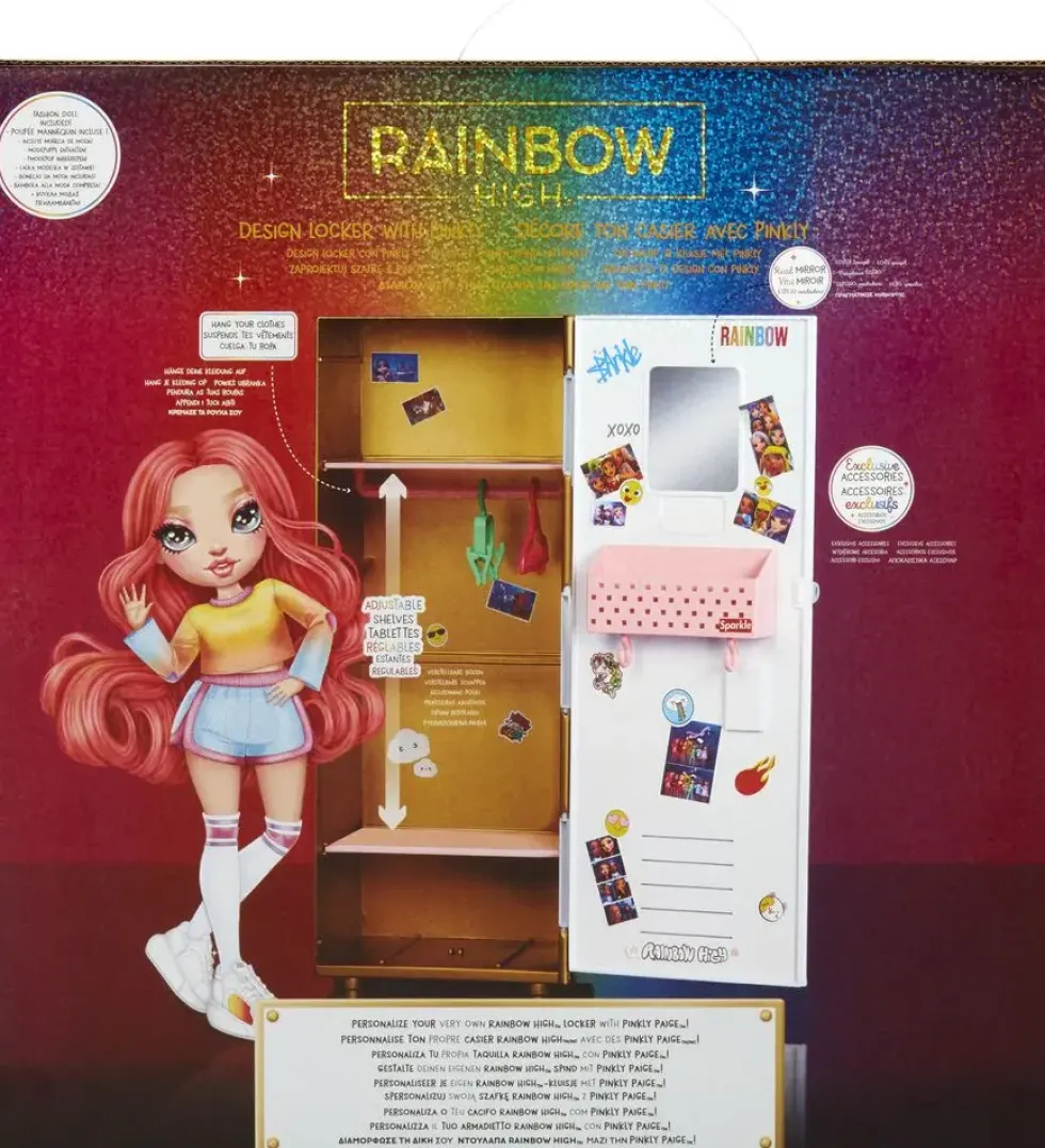 RAINBOW HIGH - COFFRET POUPEE ET CASIER PINKLY PAIGE