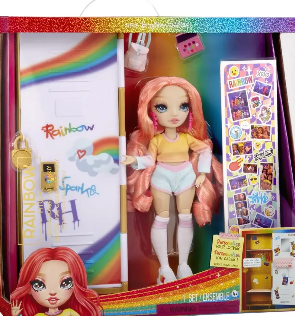 RAINBOW HIGH - COFFRET POUPEE ET CASIER PINKLY PAIGE