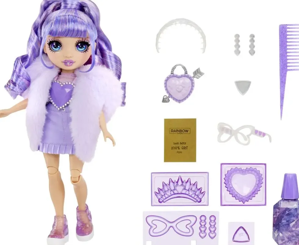 RAINBOW HIGH CRISTAL POUPEE MANNEQUIN 27 CM - VIOLET