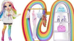 RAINBOW HIGH - GARDE-ROBE ARC-EN-CIEL AVEC POUPEE MANNEQUIN - AMAYA