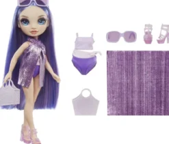 RAINBOW HIGH SWIM ET STYLE POUPEE MANNEQUIN 27CM - VIOLET