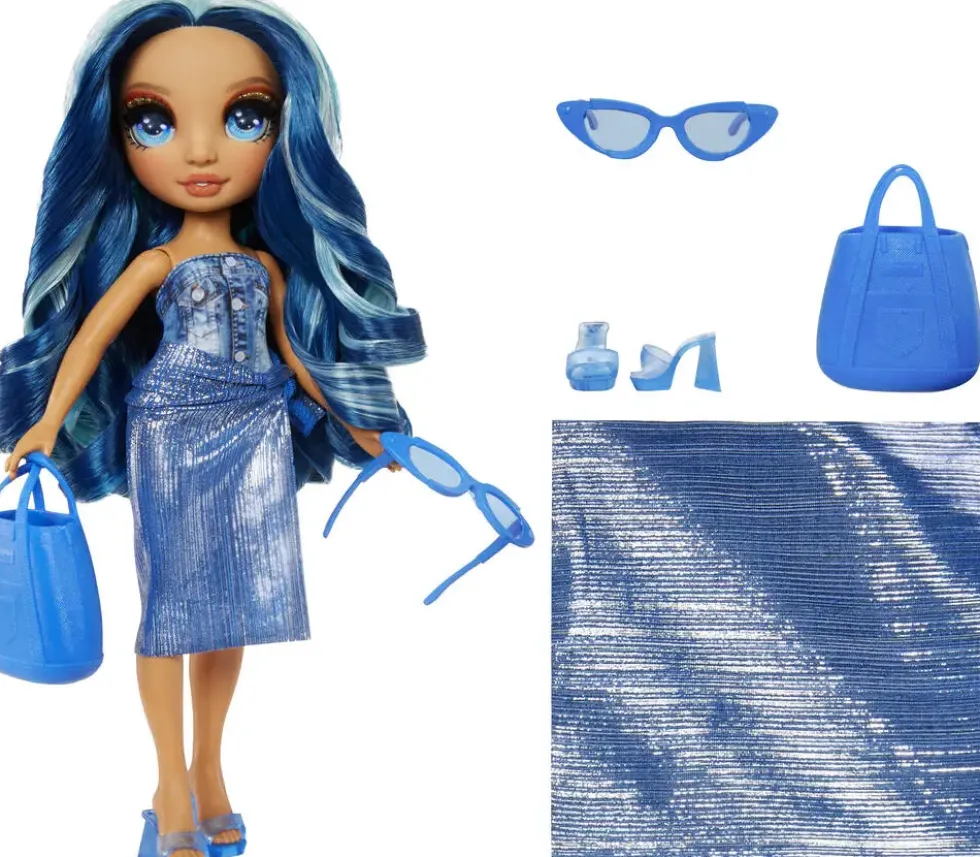 RAINBOW HIGH SWIM ET STYLE POUPEE MANNEQUIN 27 CM - SKYLER BLEU