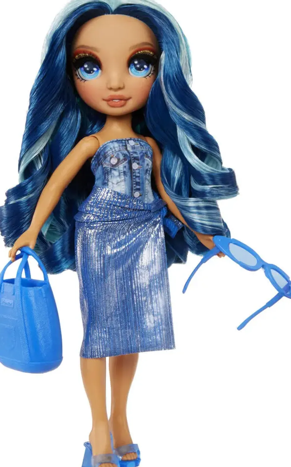 RAINBOW HIGH SWIM ET STYLE POUPEE MANNEQUIN 27 CM - SKYLER BLEU