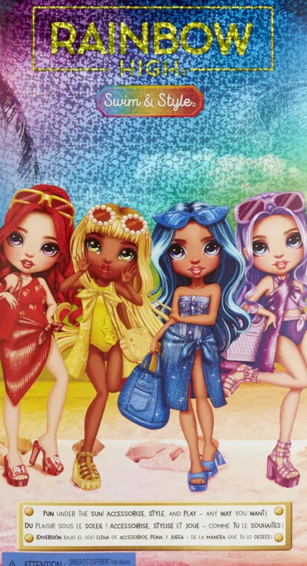 RAINBOW HIGH SWIM ET STYLE POUPEE MANNEQUIN 27 CM - SKYLER BLEU