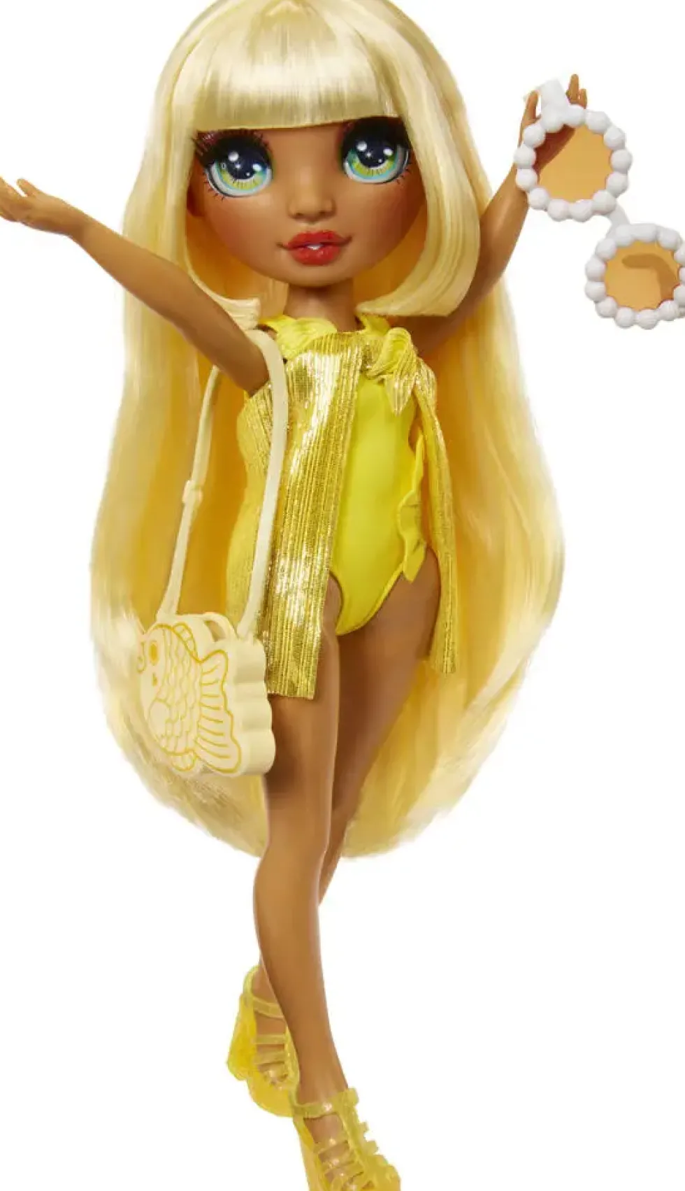 RAINBOW HIGH SWIM ET STYLE POUPEE MANNEQUIN 27CM - SUNNY JAUNE