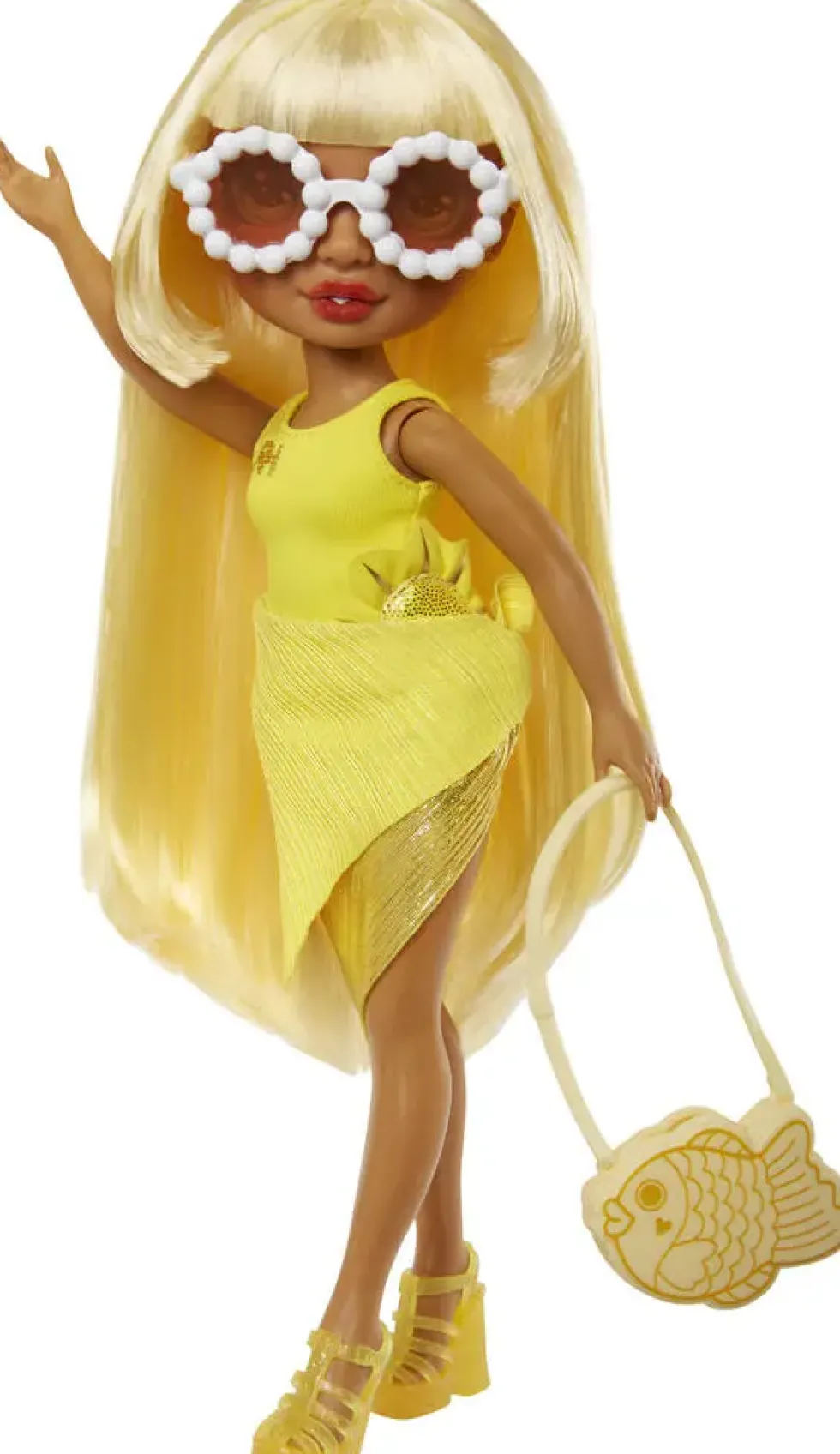 RAINBOW HIGH SWIM ET STYLE POUPEE MANNEQUIN 27CM - SUNNY JAUNE