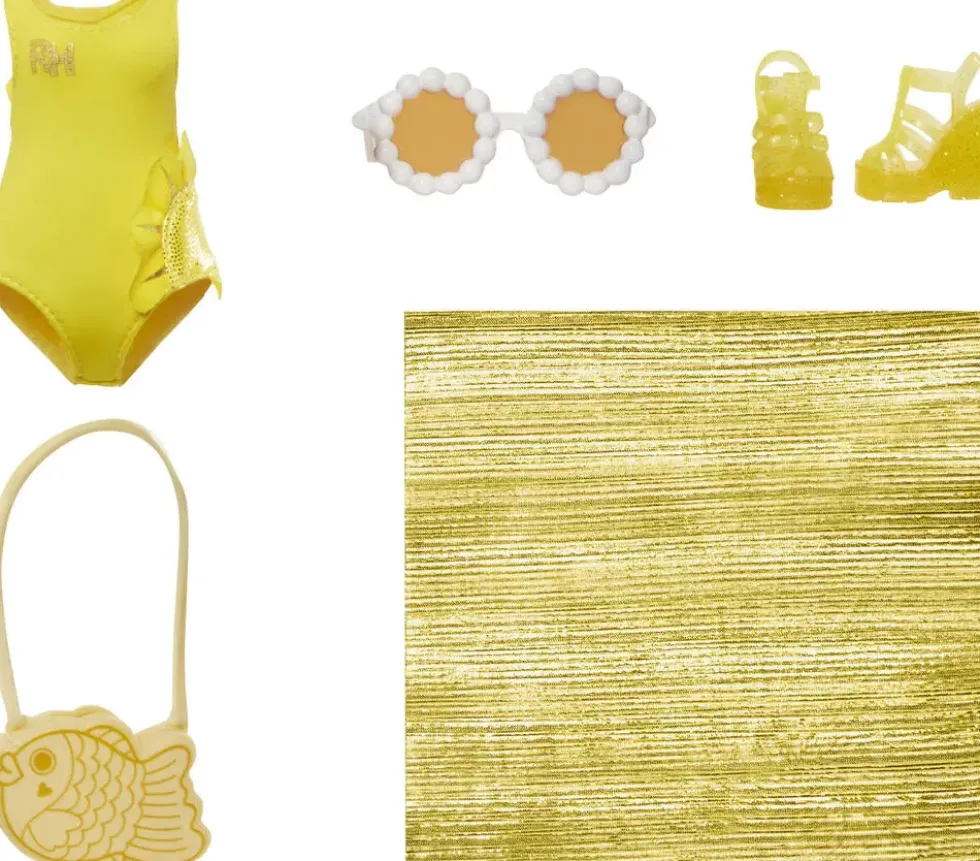 RAINBOW HIGH SWIM ET STYLE POUPEE MANNEQUIN 27CM - SUNNY JAUNE