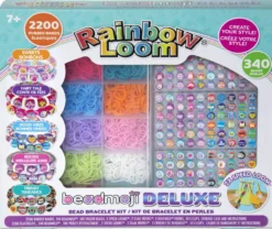 RAINBOW LOOM - COFFRET DELUXE PERLES BEADMOJI