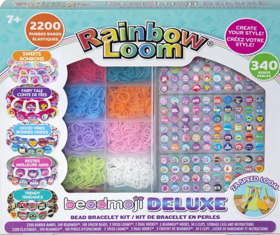 RAINBOW LOOM - COFFRET DELUXE PERLES BEADMOJI