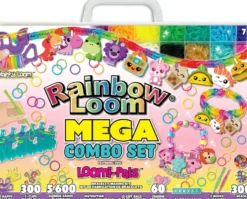 RAINBOW LOOM COFFRET MEGA COMBO - BRACELETS LOOMI - PALS