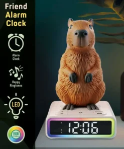RAINY DAYS CAPYBARA – REVEIL DIGITAL LUMINEUX