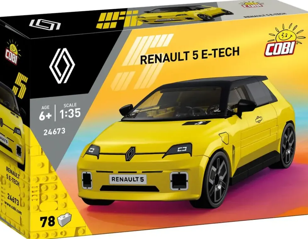 RENAULT 5 E-TECH JAUNE 1:35