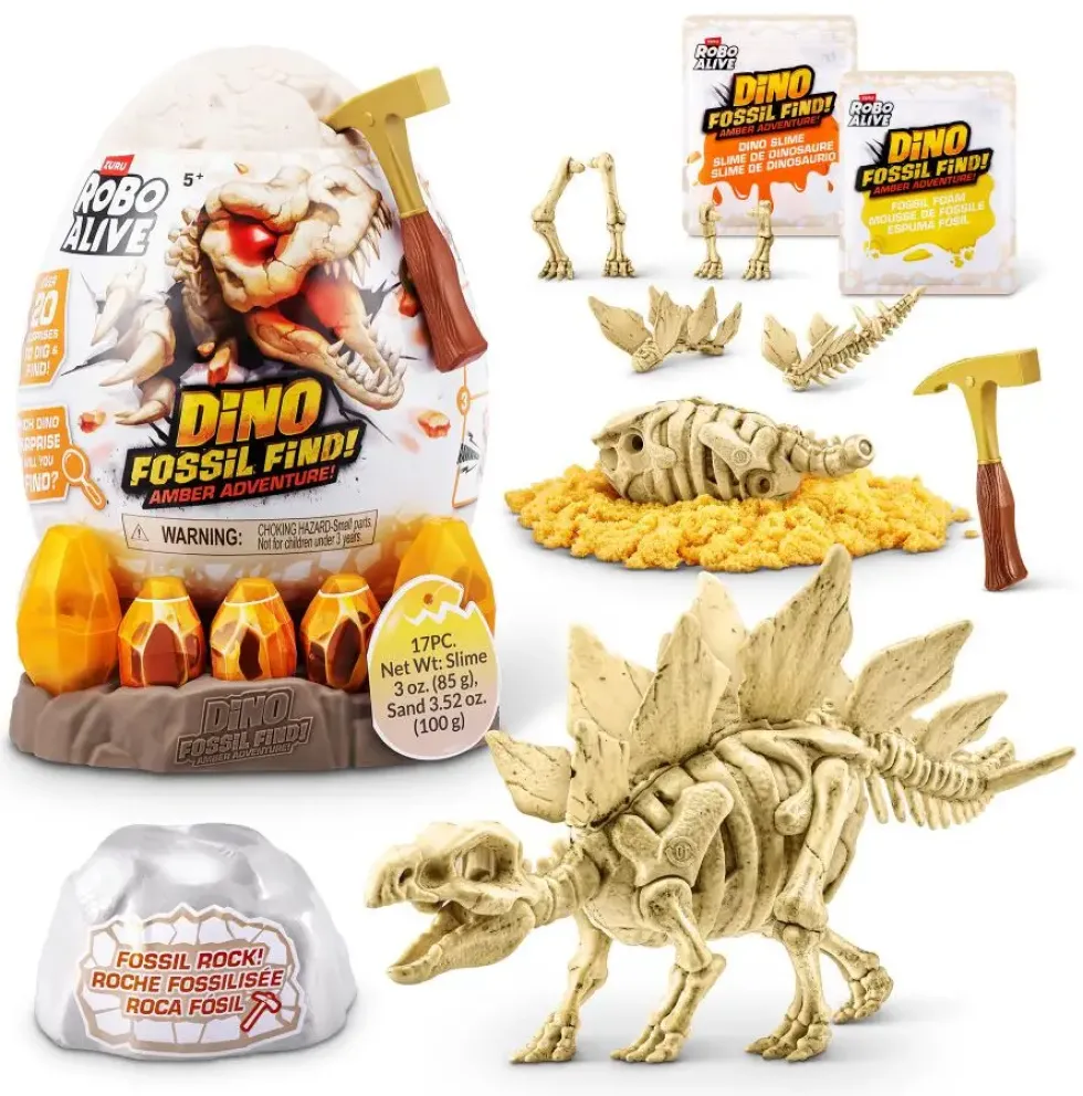 ROBO ALIVE- DINO FOSSIL FIND - AMBER ADVENTURE