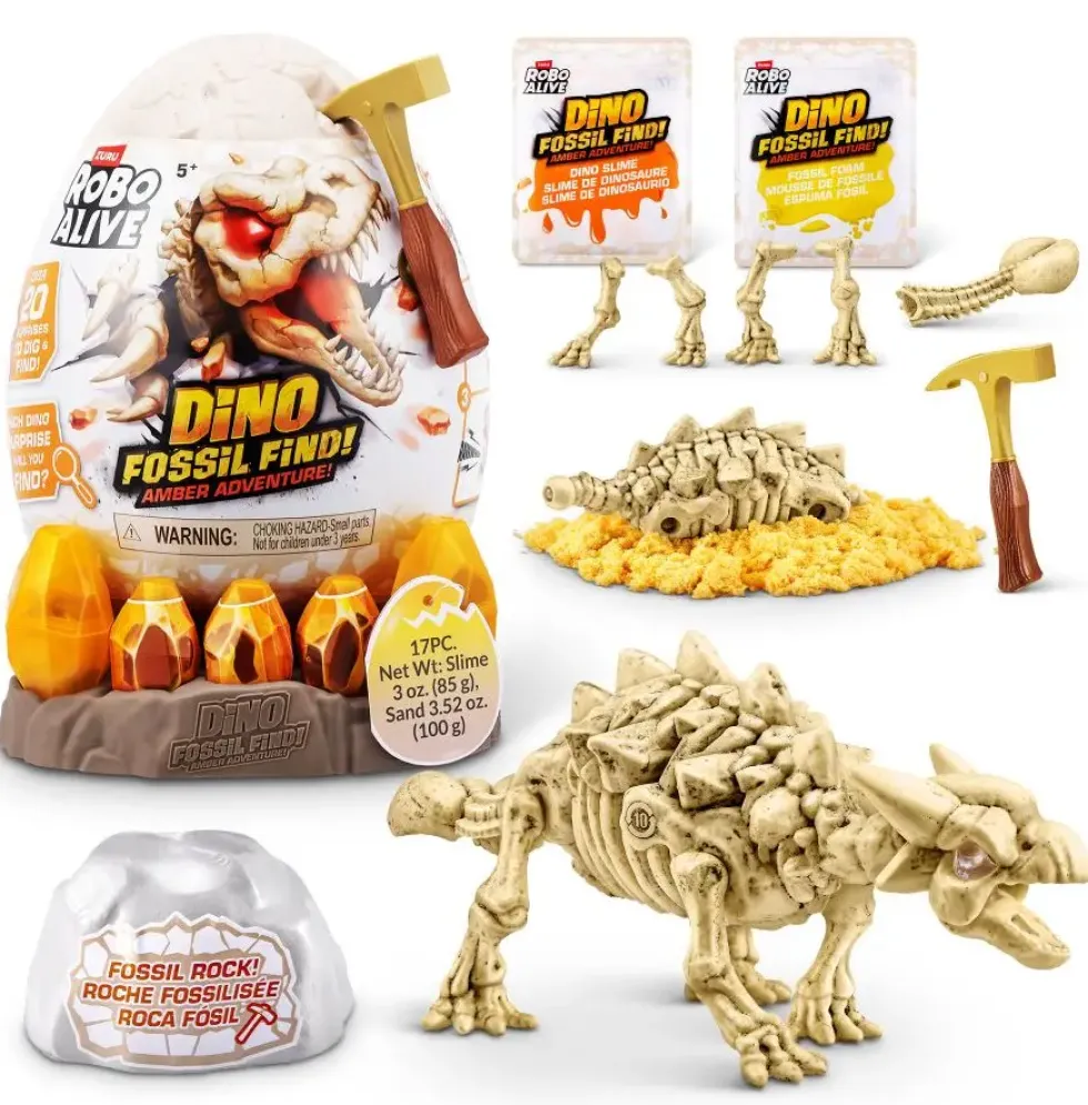 ROBO ALIVE- DINO FOSSIL FIND - AMBER ADVENTURE