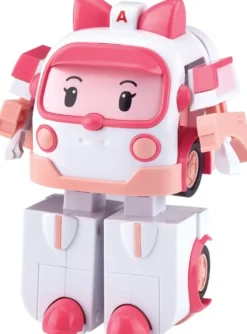 ROBOCAR POLI - VEHICULE TRANSFORMABLE 2 EN 1 - AMBRE L'AMBULANCE