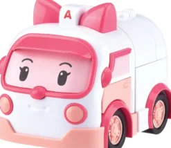 ROBOCAR POLI - VEHICULE TRANSFORMABLE 2 EN 1 - AMBRE L'AMBULANCE