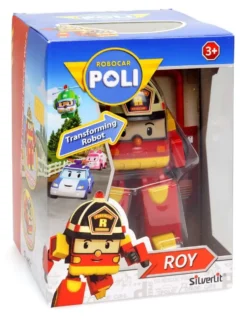 ROBOCAR POLI - VEHICULE TRANSFORMABLE 2 EN 1 - ROY LE POMPIER