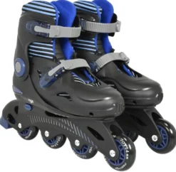 ROLLERS AJUSTABLES 4 ROUES BLEU - TAILLE 36-39 AVEC SAC